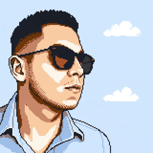 Tavo Mejía, publicista en Jutiapa, en pixel art